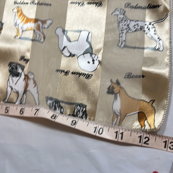 DOG silky LONG neck SCARF, lab retriever pug poodle CHOW hound terrier 13”x60” - Picture 6 of 9